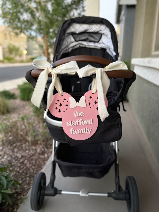 Disney Stroller Name Sign