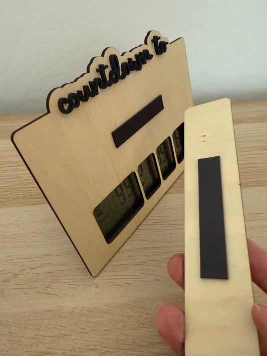 Countdown Calendar with Interchangeable Events