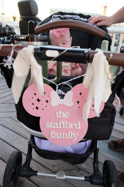 Disney Stroller Name Sign