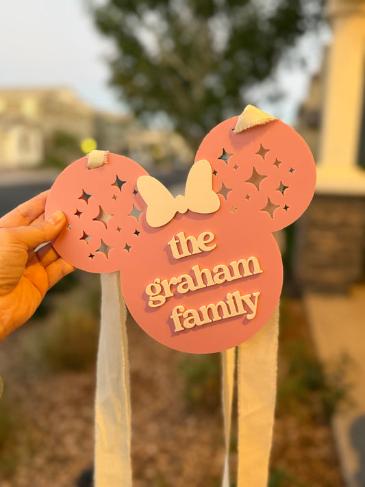 Disney Stroller Name Sign