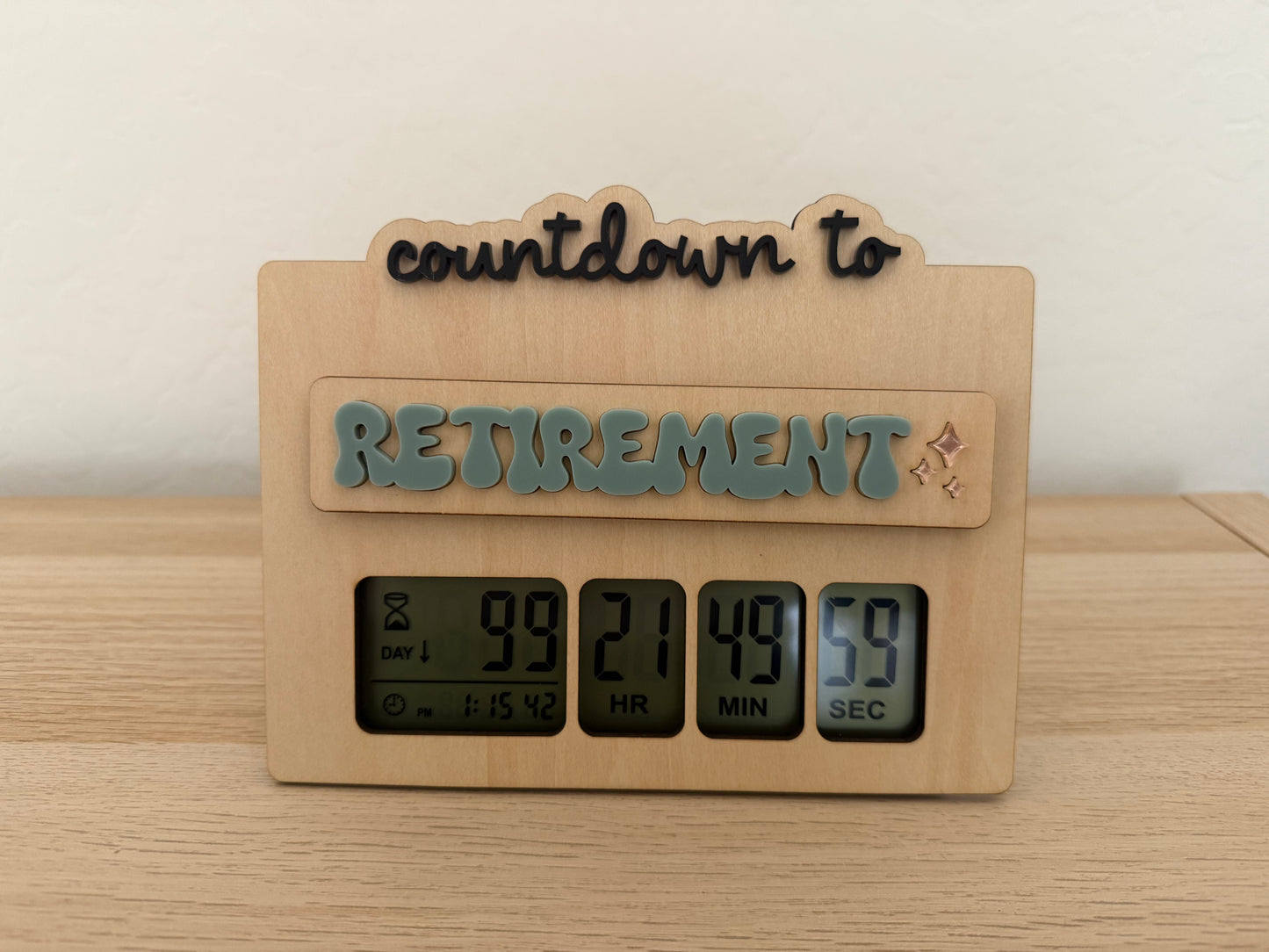 Countdown Calendar with Interchangeable Events